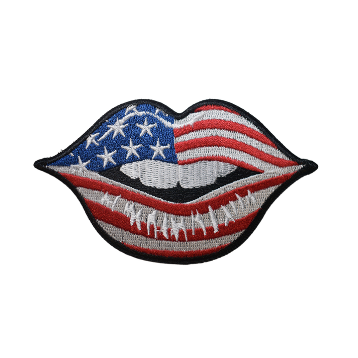 USA Lips Car Patch