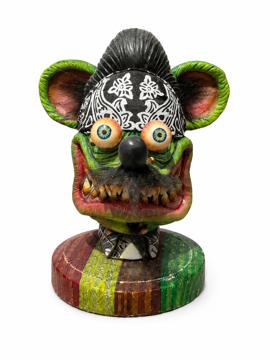 Rat Fink Figurine Kustom Kulture Hot Rod Garage Collectible