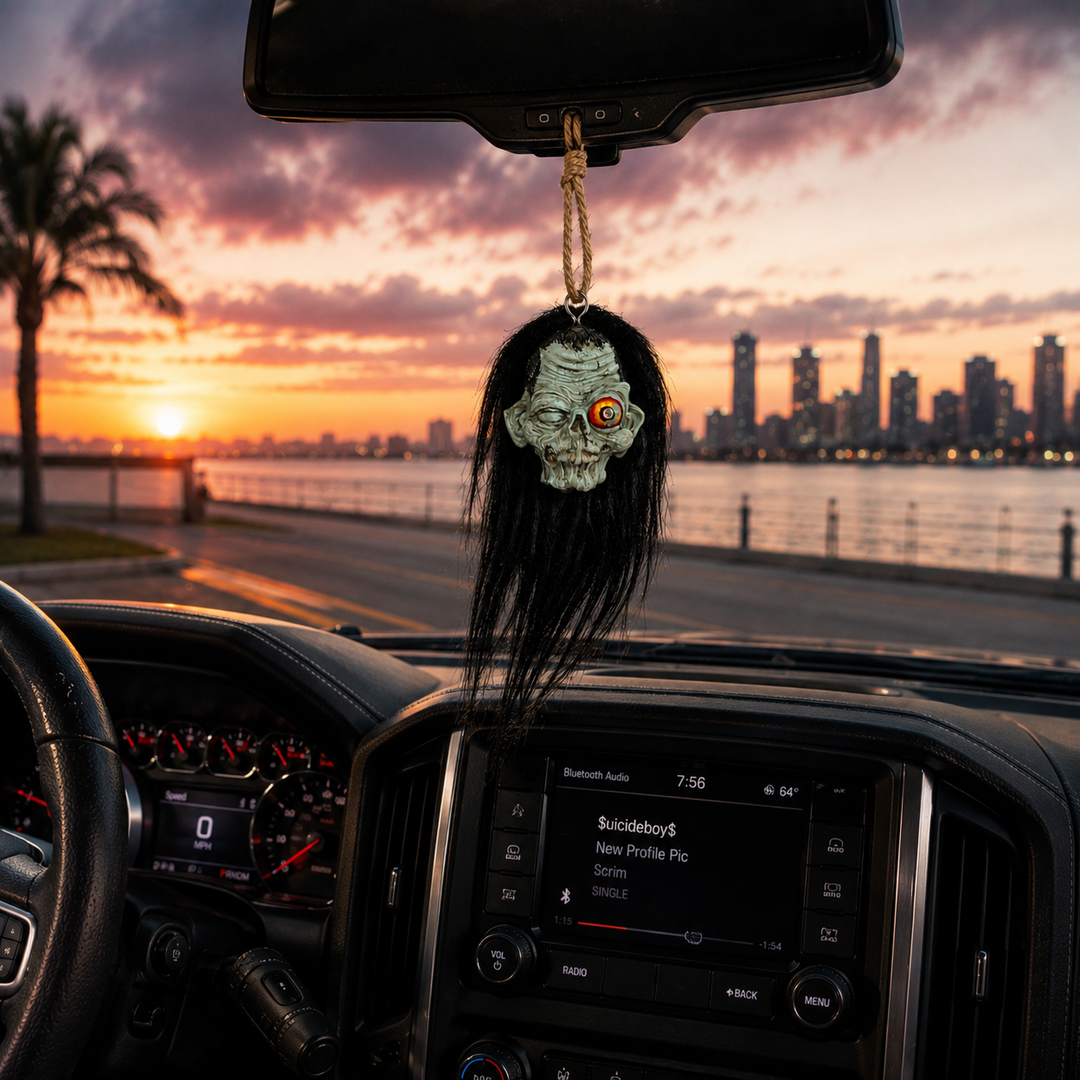 Wacky Weirdo “One Eye Jack” - Hanging Dashboard Ornament - Lethal Threat®