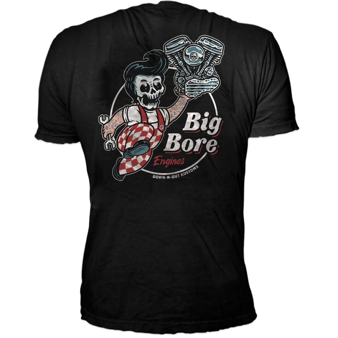 Big Bore Skull Guy Black Tee