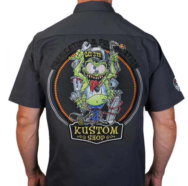 Fabrication Monster Embroidered Work Shirt / Shop Shirt