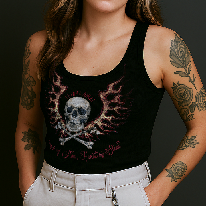 Wings of Fire Heart of Steel Tank Top | Lethal Angel®