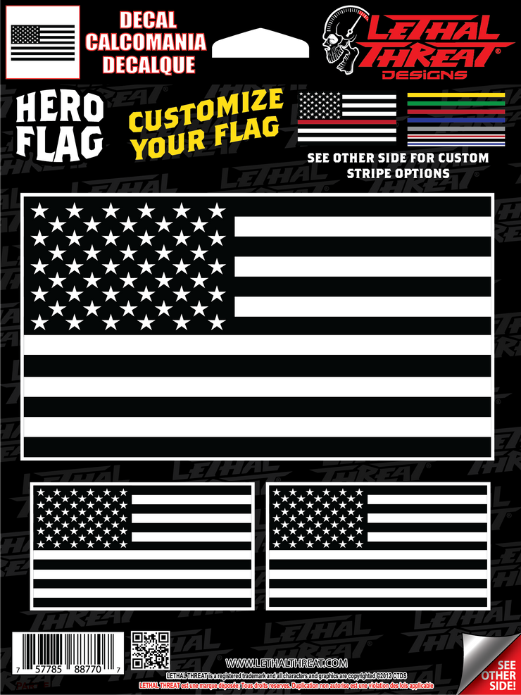 HERO FLAG Decal Set