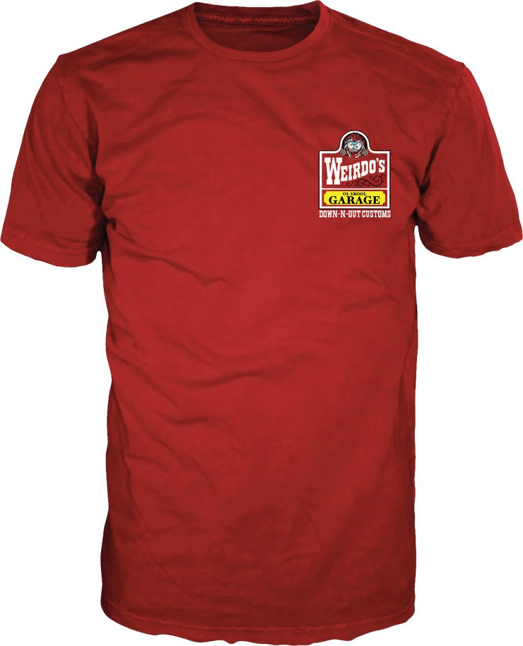 Weirdo's Garage Monster Red T-Shirt