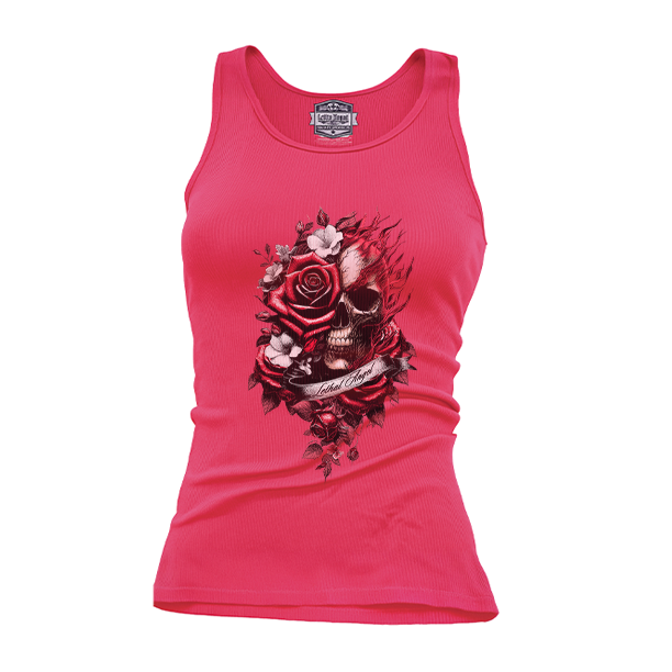 Red Rose Skull Tank Top | Lethal Angel®