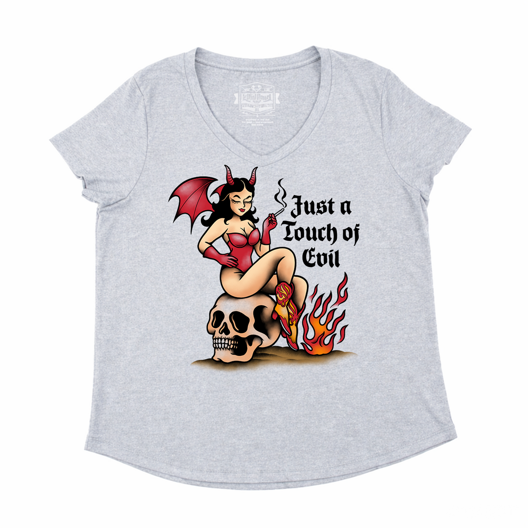 Just A Touch Of Evil V-Neck | Lethal Angel®