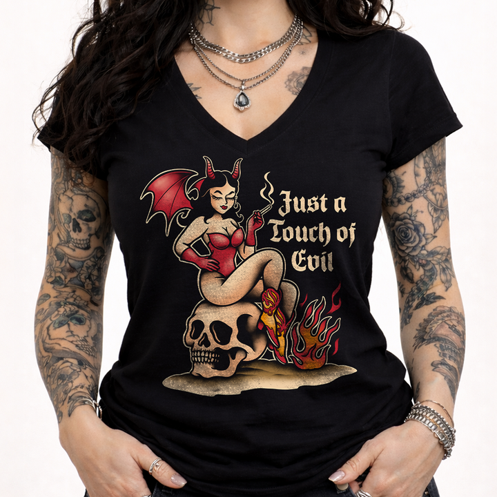 Touch Of Evil V-Neck | Lethal Angel®