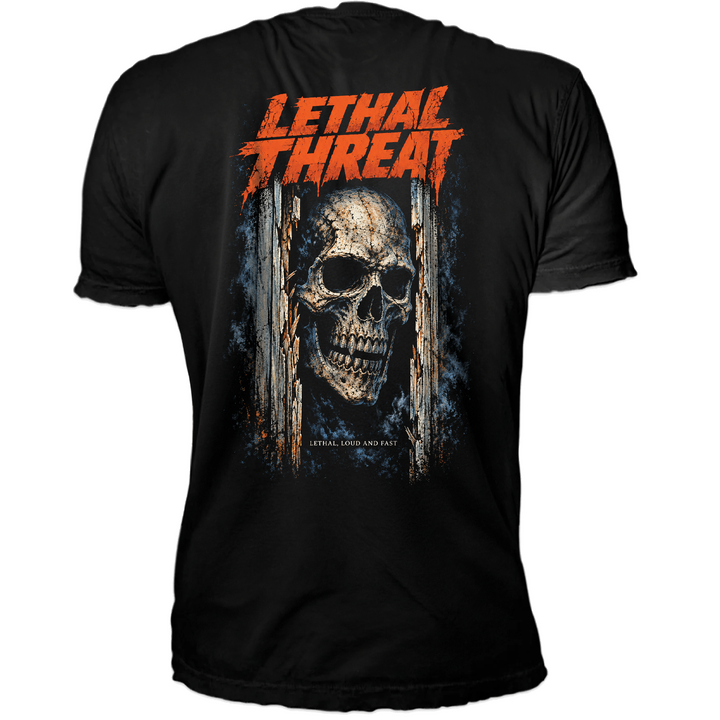 Death Comes Knocking Black T-Shirt