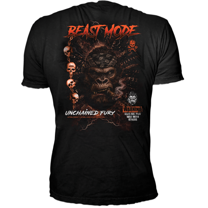 Beast Mode Gorilla Black T-Shirt