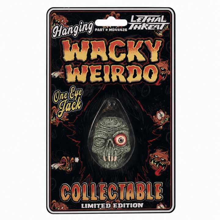 Wacky Weirdo “One Eye Jack” - Hanging Dashboard Ornament - Lethal Threat®