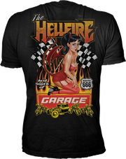 The Hellfire Garage Pin Up Girl Black Tee