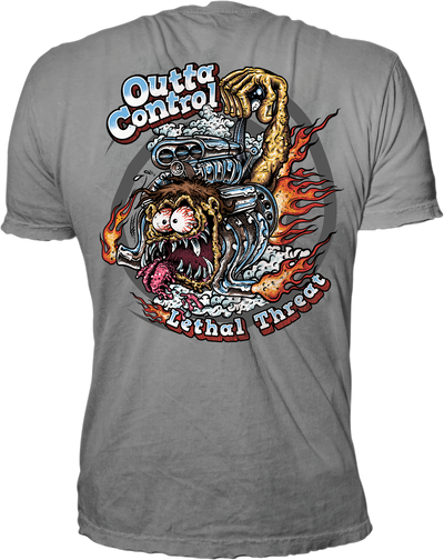 Outta Control Monster Light Gray Tee