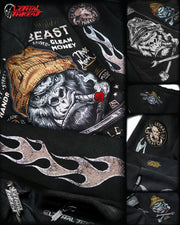 BUILD YOUR BEAST GORILLA ZIP UP HOODIE