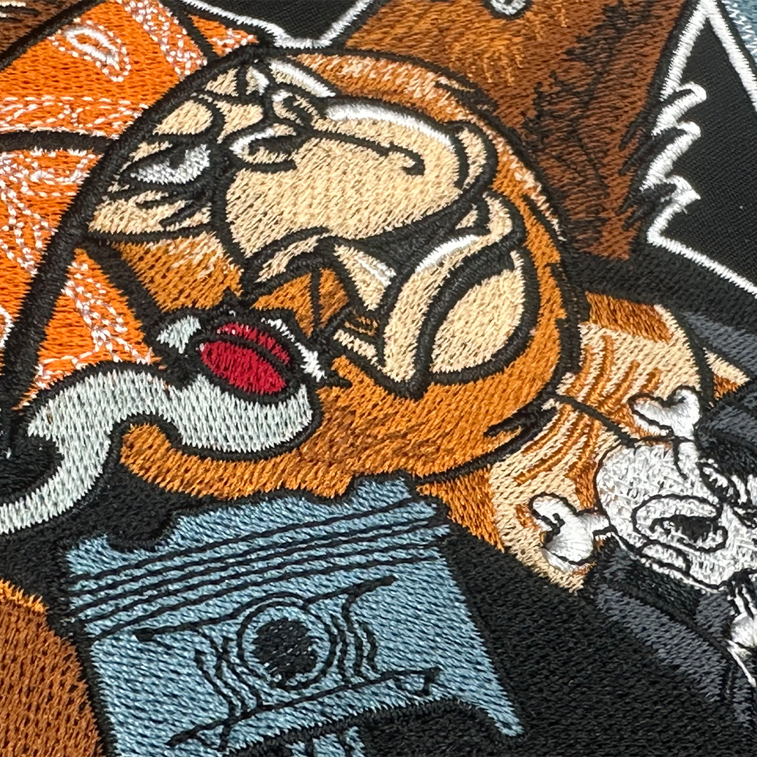 Low & Loud Gorilla BLACK Embroidered Work Shirt / Shop Shirt