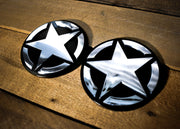 Tactical Star 2 Pack Peel n Stick ABS Emblem