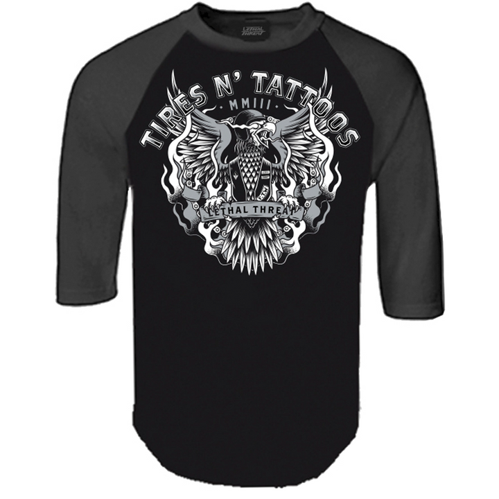 Tires N Tattoos Raglan