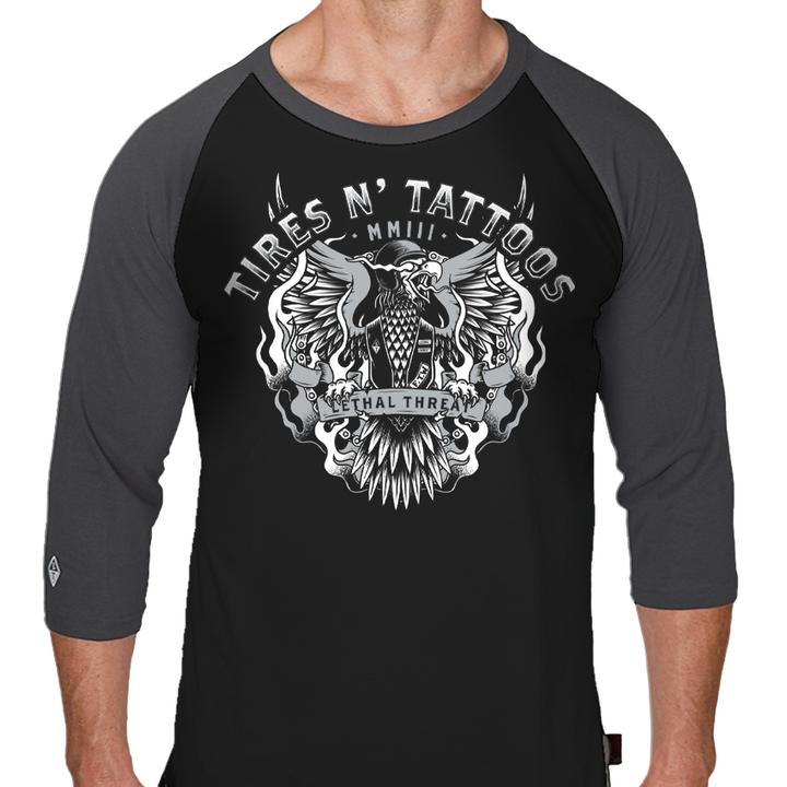 Tires N Tattoos Raglan
