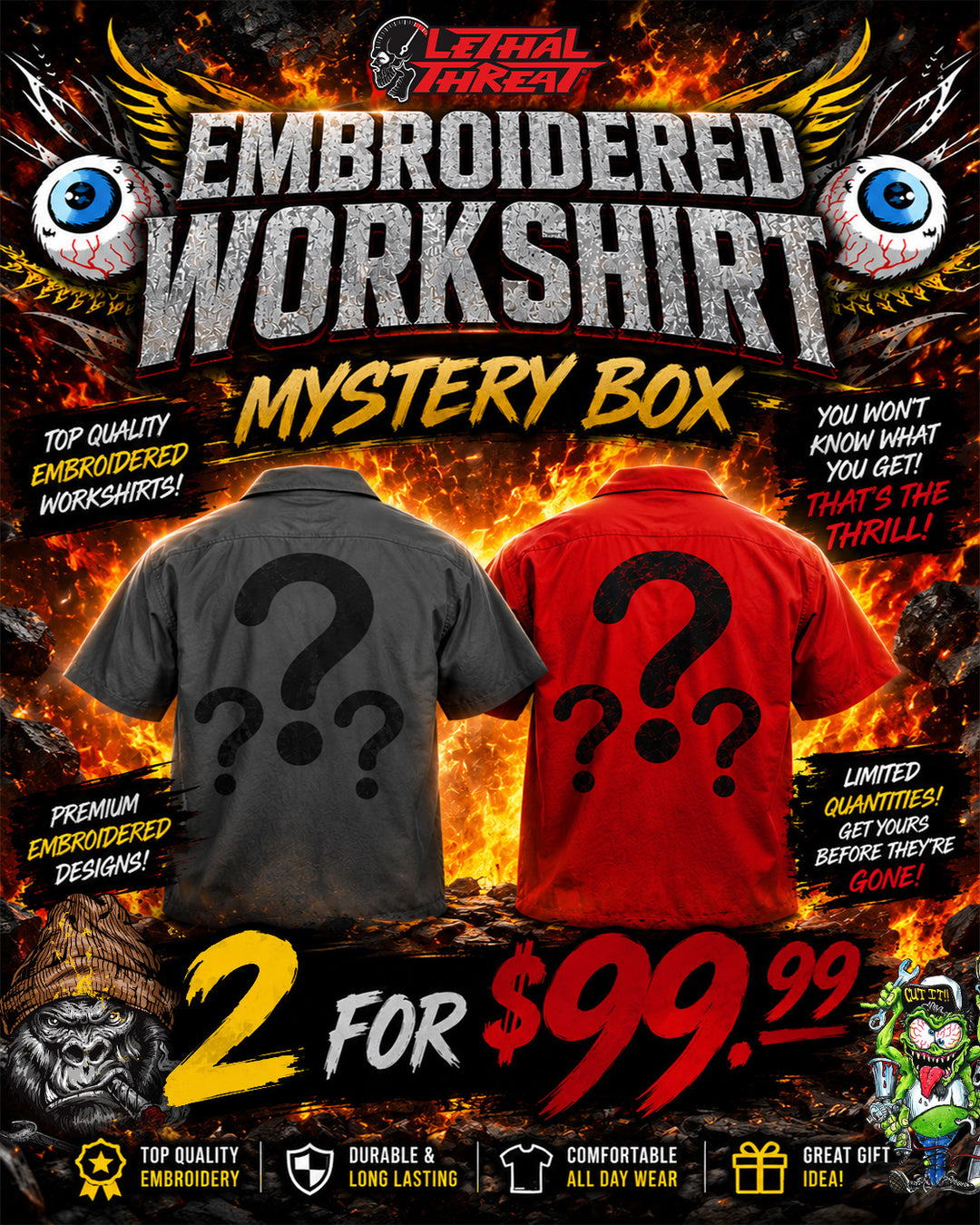Embroidered Work Shirt Mystery Box