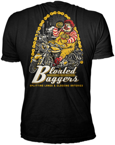 Bloated Baggers Black Tee