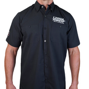 No Luck All Work Embroidered Work Shirt / Shop Shirt