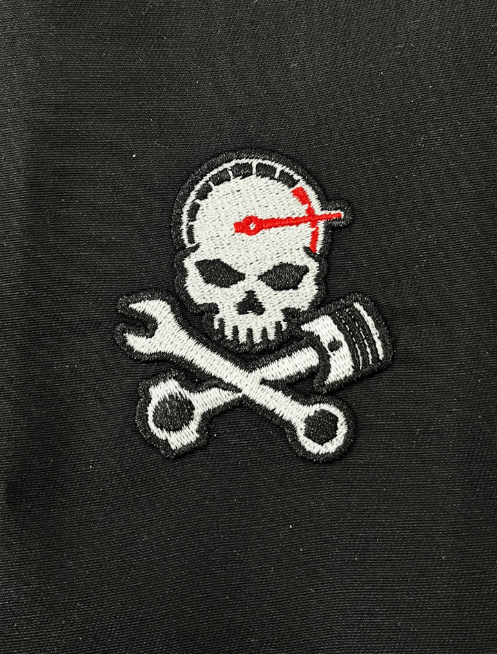 Original Sinner BLACK Embroidered Work Shirt / Shop Shirt