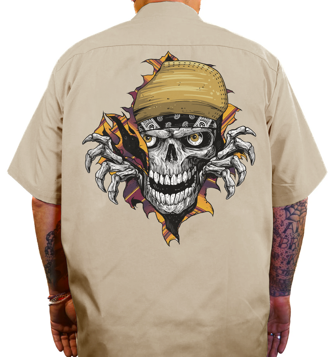 Let It Rip Printed Work Shirt / Shop Shirt