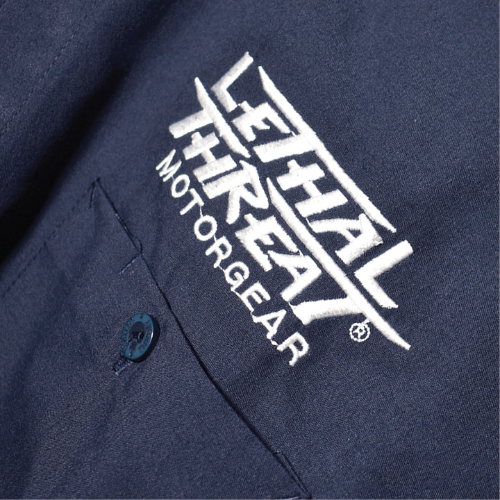 Life Is A Highway Monster Embroidered Work Shirt / Shop Shirt