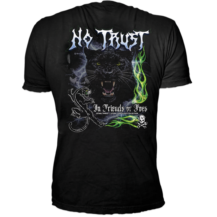 No Trust Black T-Shirt