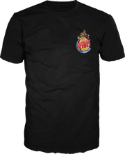 Burnout King Motorcycle  Black T-Shirt