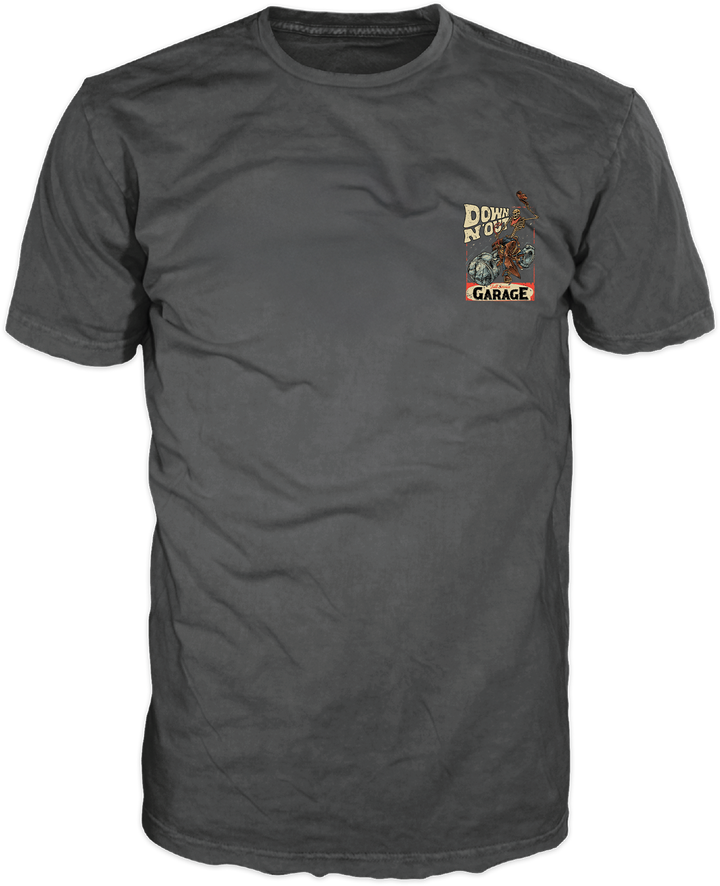 The Grease N Grit Dark Gray Tee