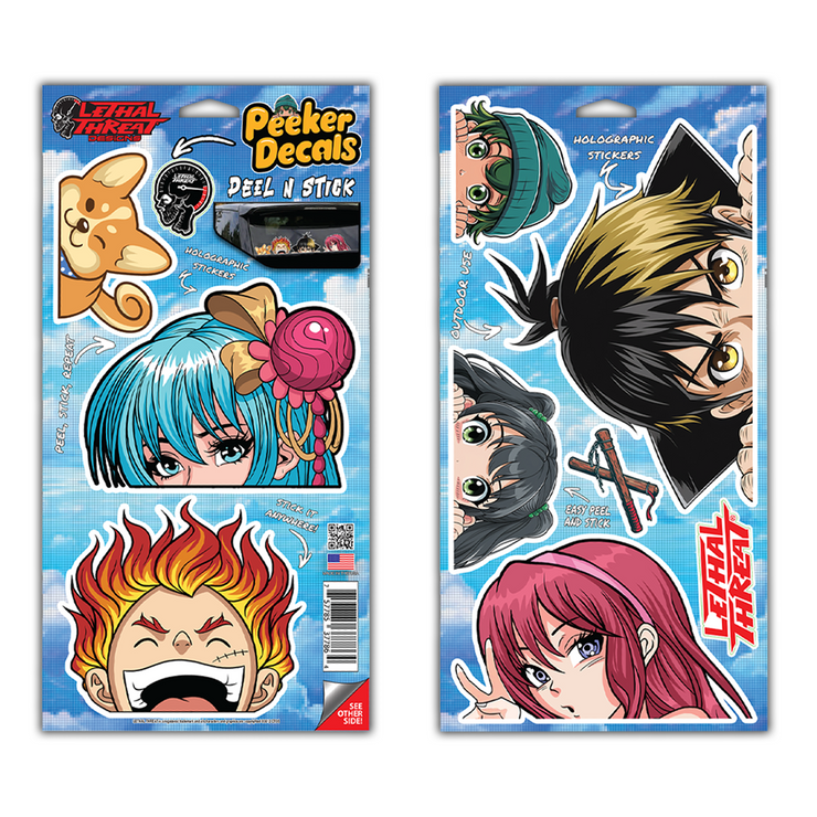 Anime Peeker Series Holographic Sticker Bomb Pack