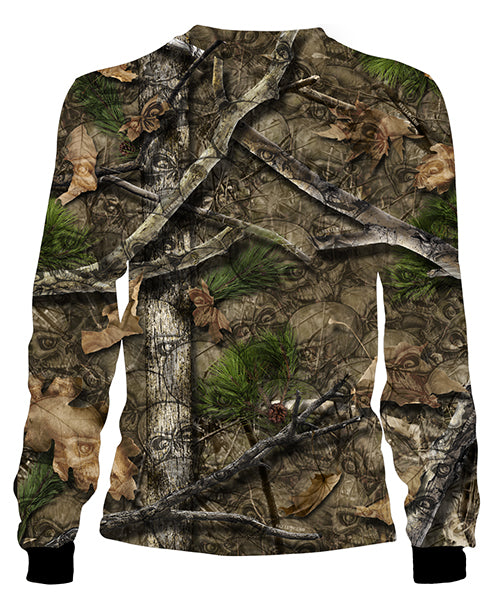 Backwoods Skull Camo Men's Long Sleeve Shirt