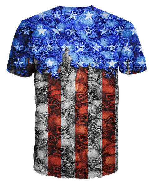 USA Skull Camo Men's T-Shirt