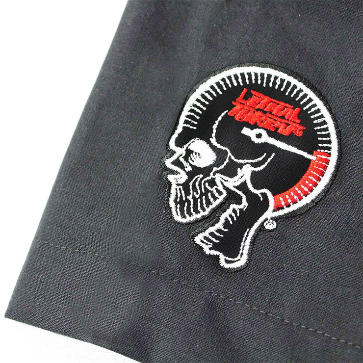 Motor Maniac Embroidered Work Shirt / Shop Shirt