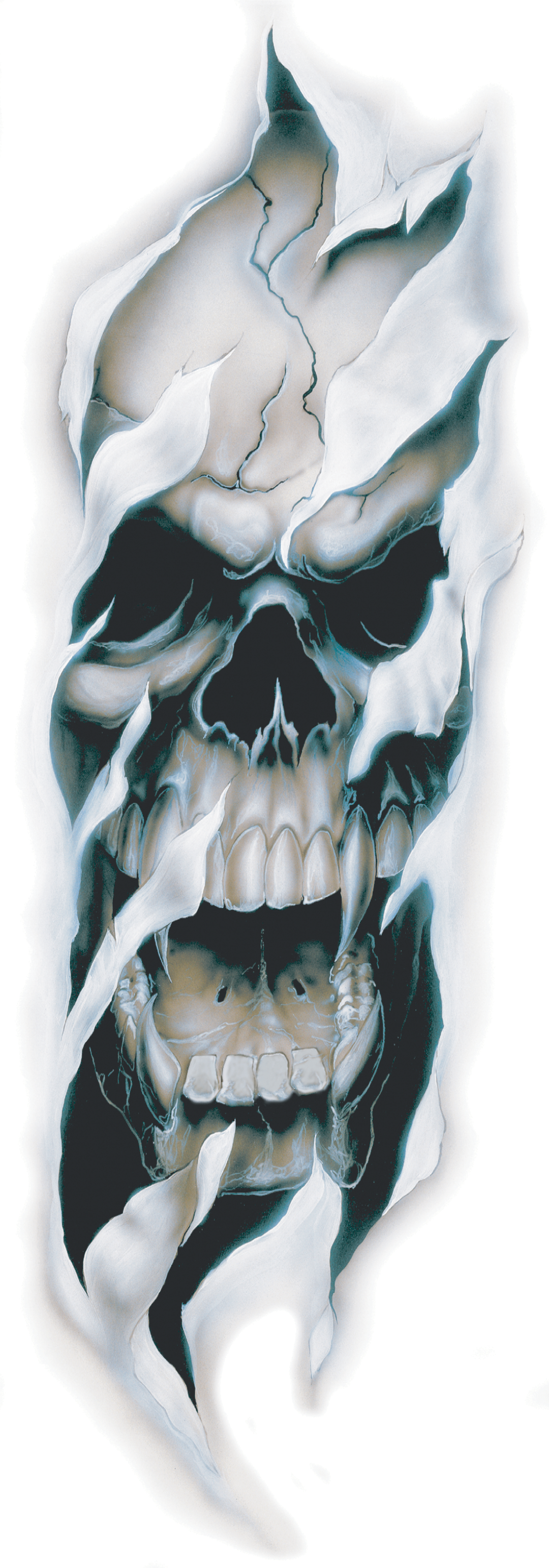 Skull Bite LG Large Decal