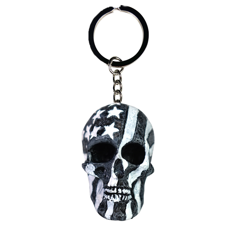 3D Skull Key Ring 