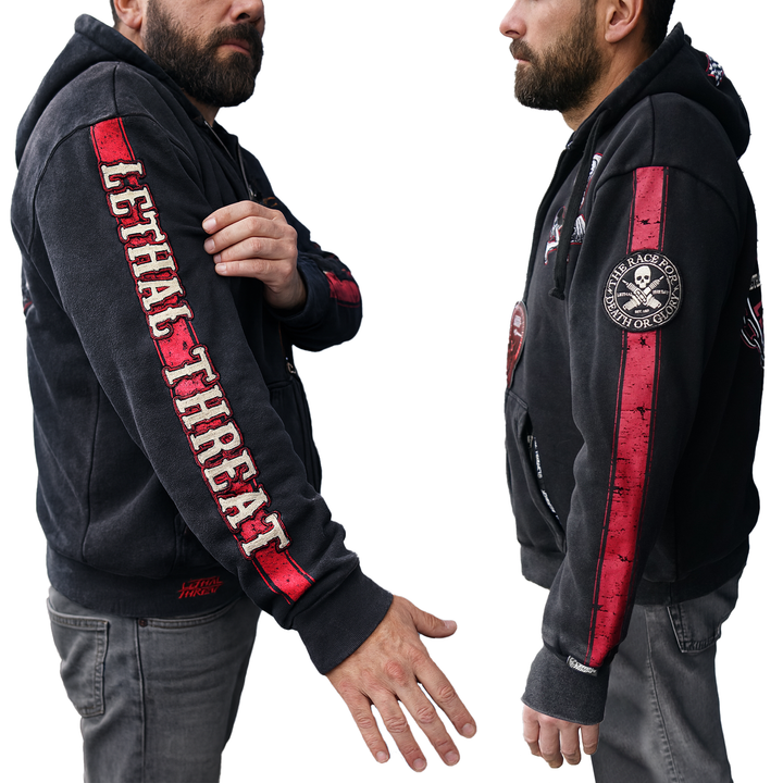 DEATH OR GLORY ZIP UP HOODIE