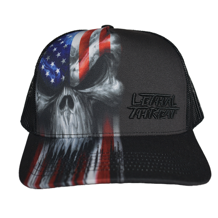 American Skull Trucker Hat