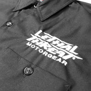 Motor Maniac Embroidered Work Shirt / Shop Shirt