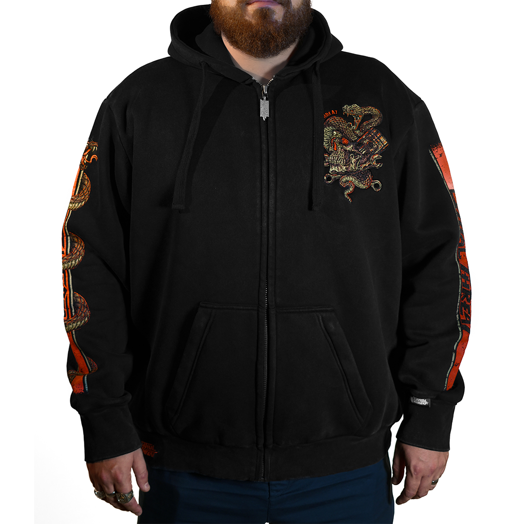 Venom and Velocity Zip Up Hoodie – Lethal Threat Venom and Velocity Zip Up Hoodie – Lethal Threat