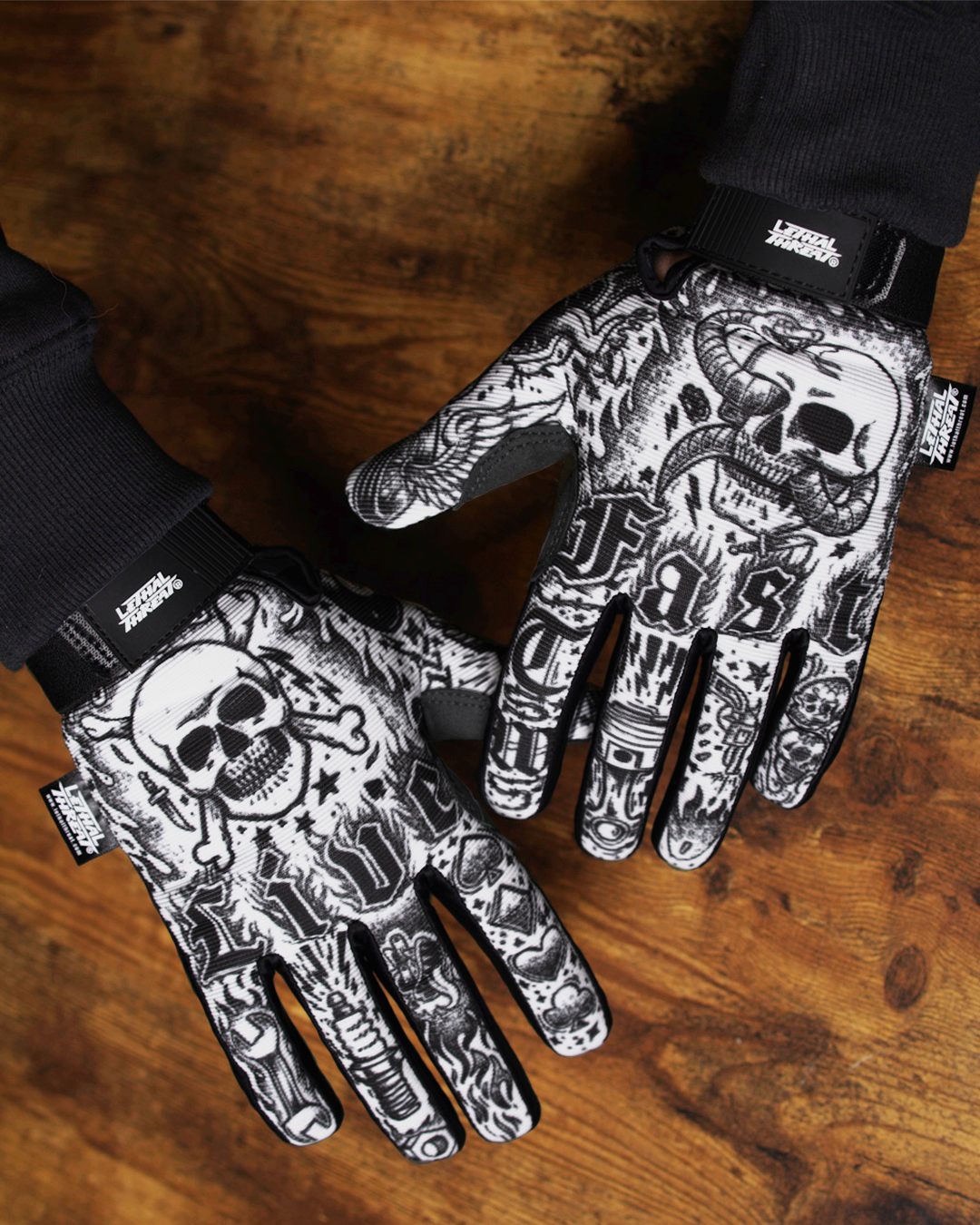 lethal threat handschuhe Tattoo Gloves 2.0 Reinforced Edition