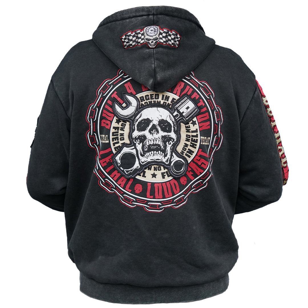 DEATH OR GLORY ZIP UP HOODIE