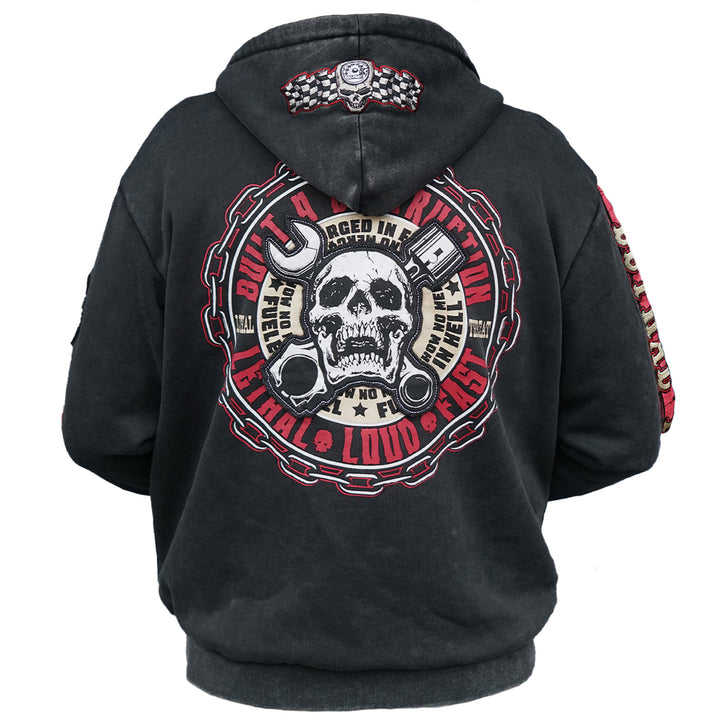 DEATH OR GLORY ZIP UP HOODIE