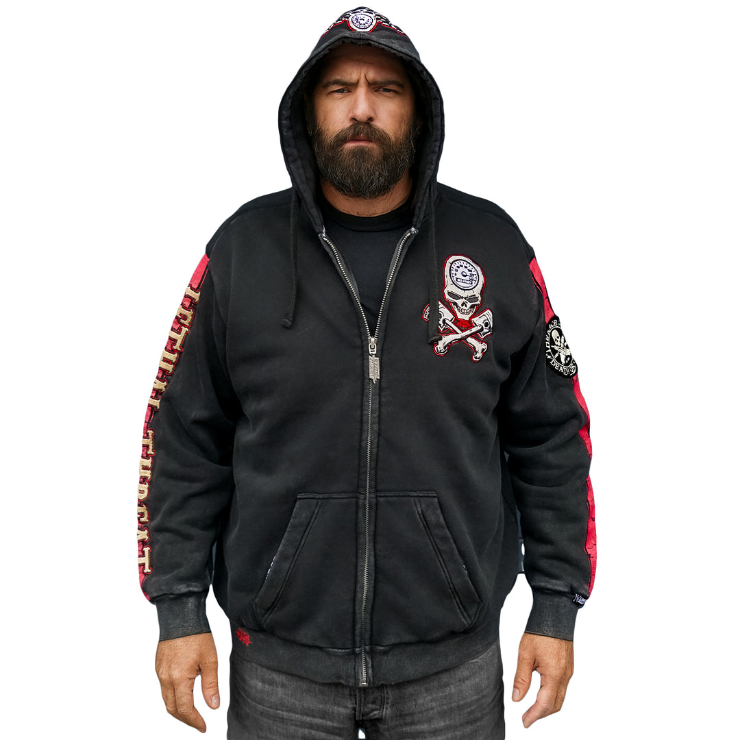 DEATH OR GLORY ZIP UP HOODIE