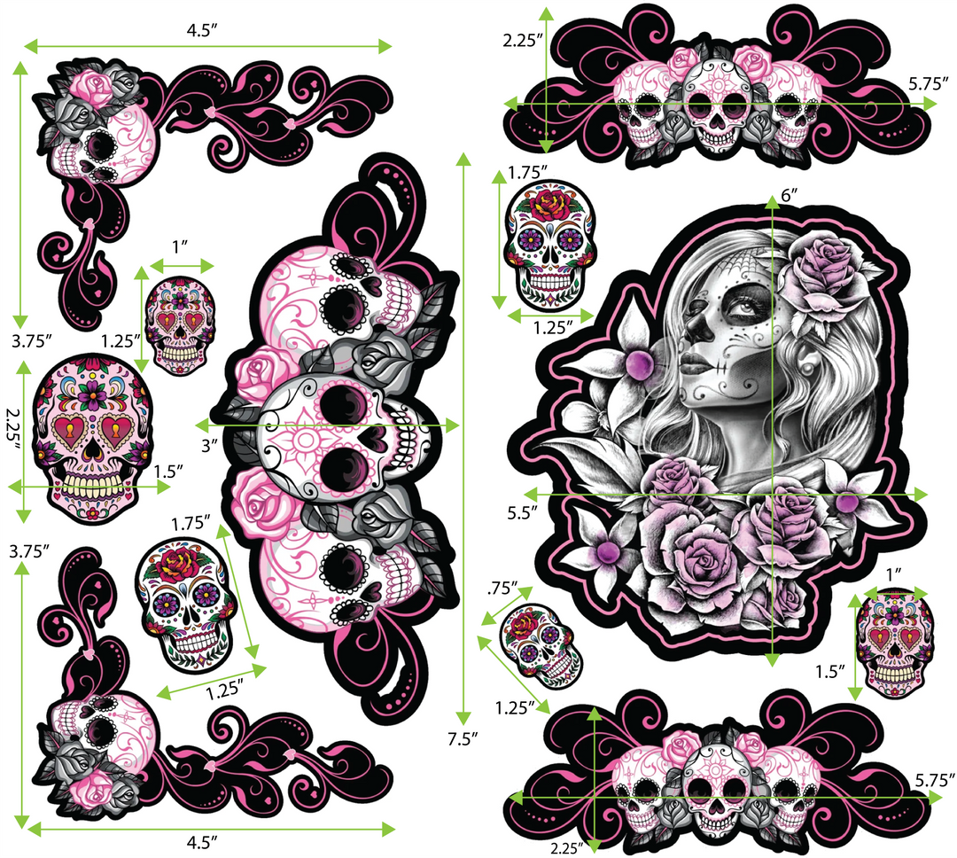 Sugar Skulls Decal Series
