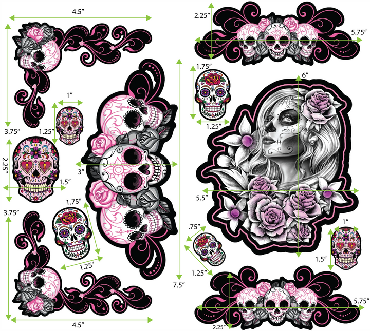 Sugar Skulls Decal Series