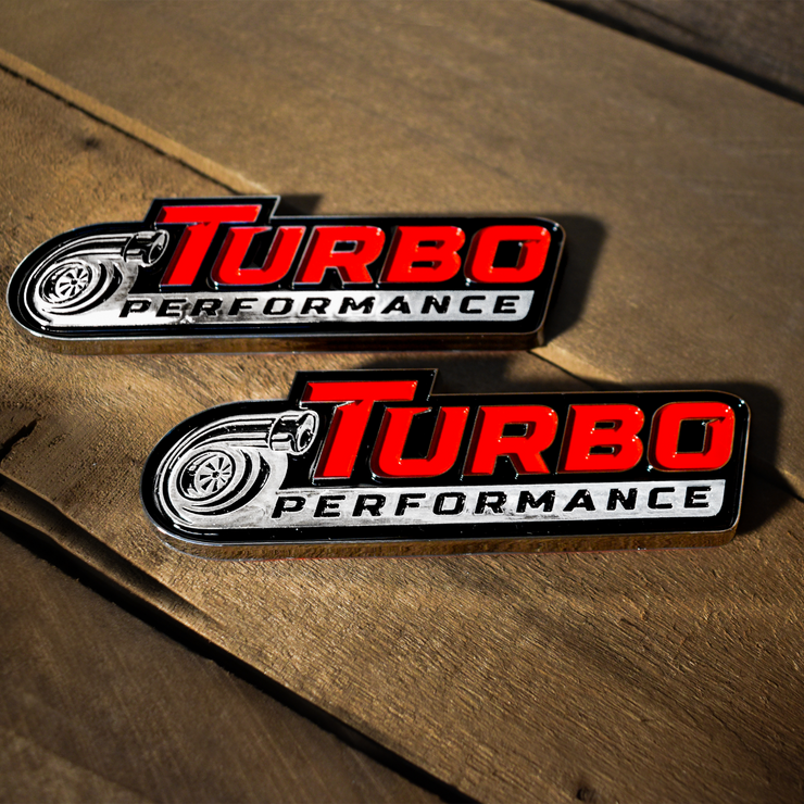 Turbo 2 Pack Peel n Stick ABS Emblem