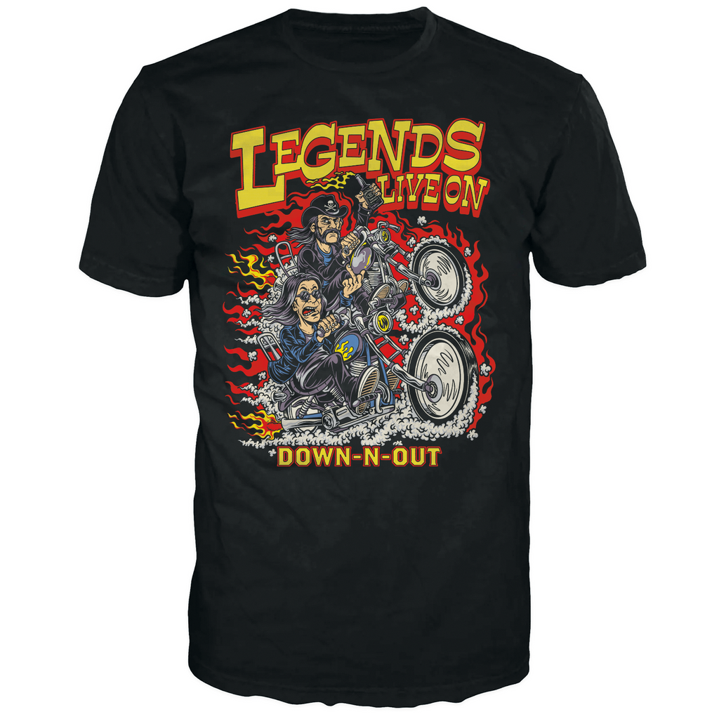 Legends Live On Black T-Shirt – Lethal Threat