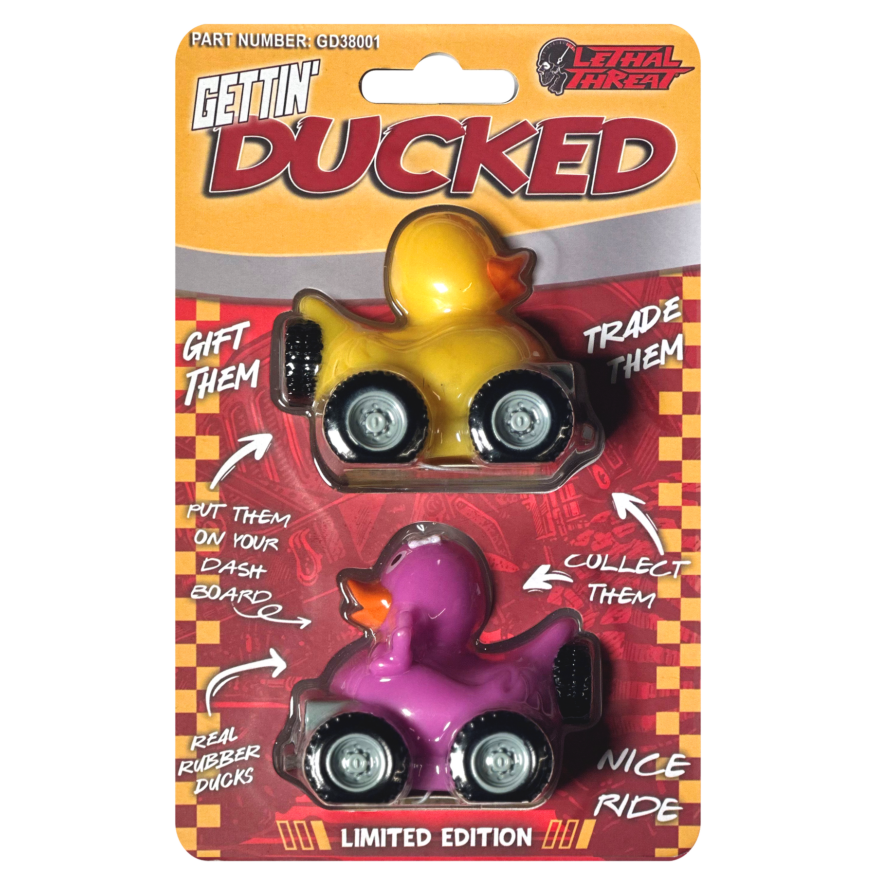 Gettin' Ducked - Nice Ride Guy and Gal Rubber Ducks – Lethal Threat Gettin' Ducked - Nice Ride Guy and Gal Rubber Ducks – Lethal Threat