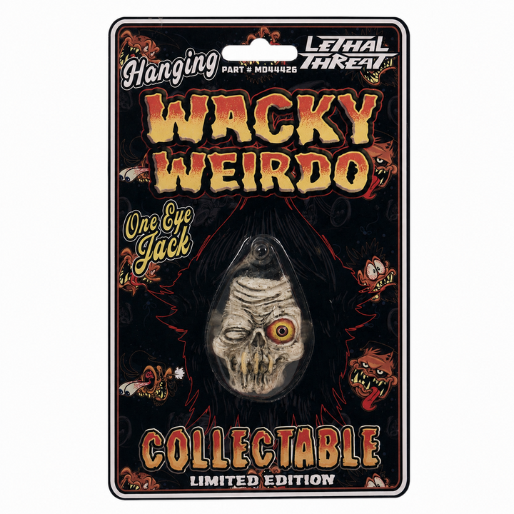 Wacky Weirdo “One Eye Jack” - Hanging Dashboard Ornament - Lethal Threat®